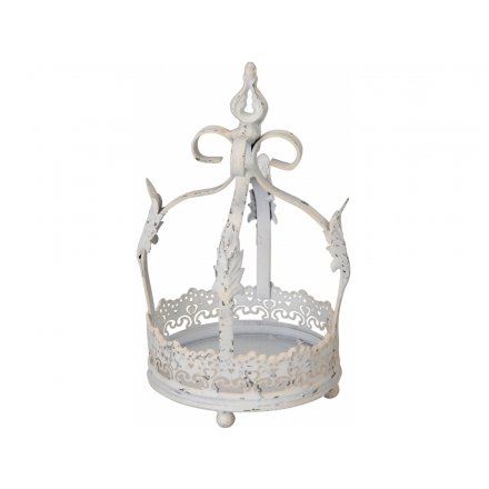 White Decorative Crown, Medium, 27 cm