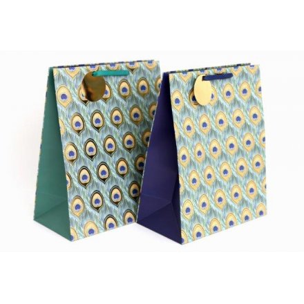 Peacock Gift Bag, Medium