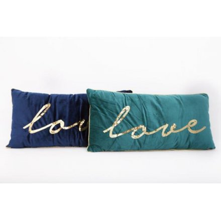 Love Sequin Cushion