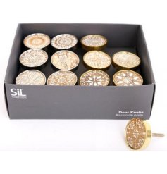 Add an unusual touch to your decor with these quirky wooden doorknobs, painted with a range of designs