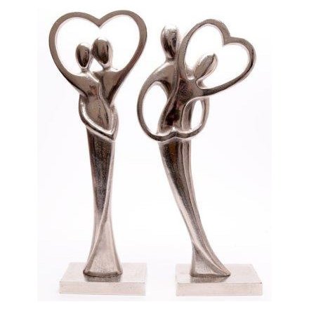 Entwined Silver Figures 