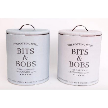 22 cm "Bits & Bobs" Potting Shed Storage Tin