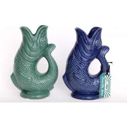 Koi Fish Vases, 2asst 