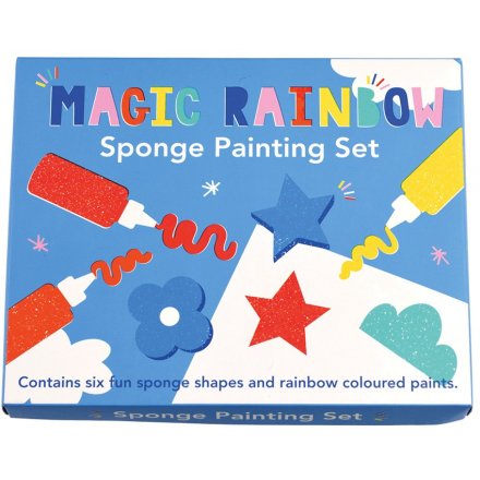Filled with colours of the Rainbow, this fun paint and sponge set will be sure to keep little ones entertained! 