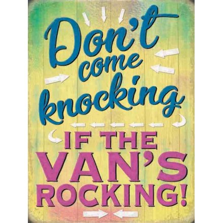 If The Vans Rocking Metal Sign 