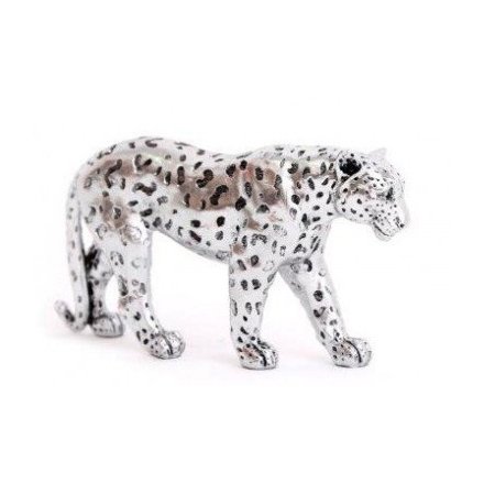 Silver Luxe Leopard, 27.5cm 
