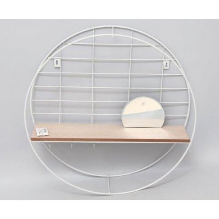 Shelving Unit With Mirror