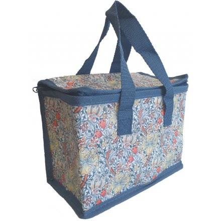  A stylish patterned lunch bag featuring a beautiful and intricate Golden Lily Design