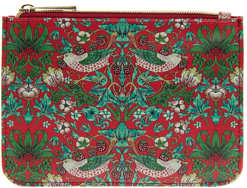LP72011 / Green and Red Strawberry Thief zip Purse 47716 Ranges