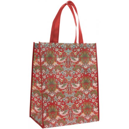Green and Red Strawberry Thief Shopper