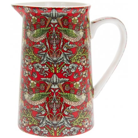 Green and Red Strawberry Thief Jug