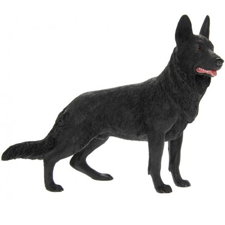 Black German Shepherd Dog, 17cm