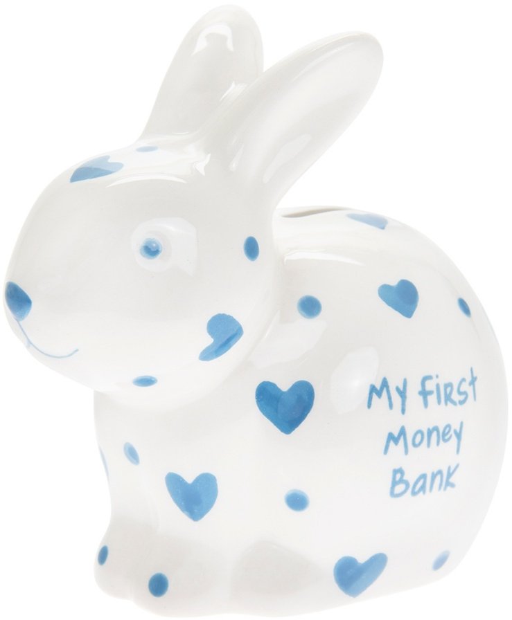LP44789 / Blue Bunny Money Box 47762 Kids / Bedroom / Playroom