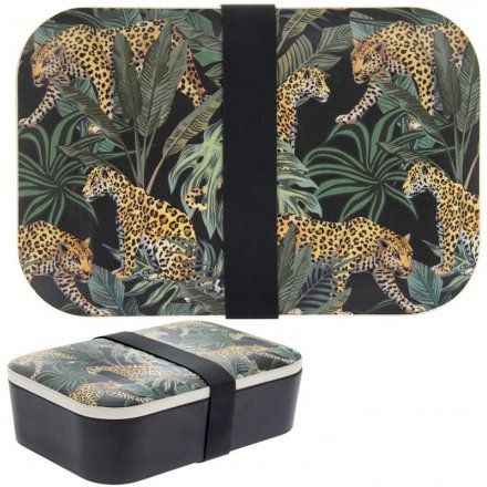 Jaguar Jungle Bamboo Lunch Box