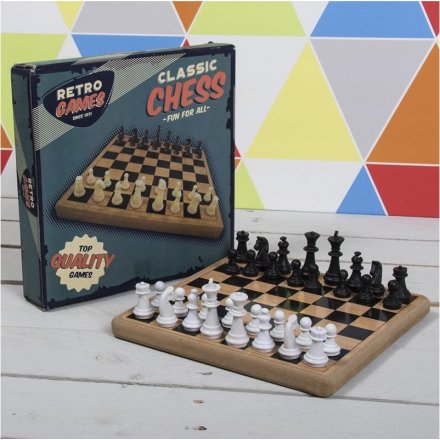 The Retro Games Chess Set is a great way to introduce your family to the joy of Chess