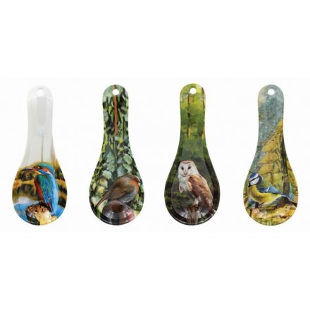 14 cm Assorted Country Birds Spoon Rests