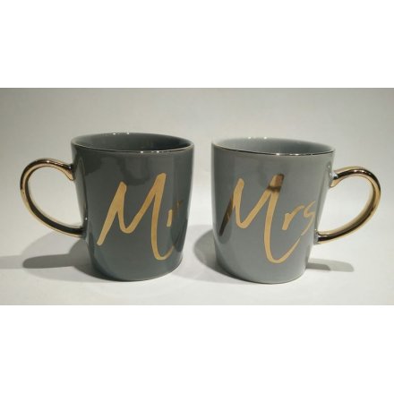 Mr & Mrs Mug Set of 2