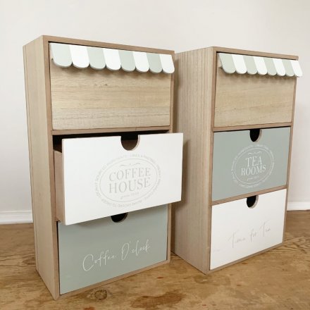  With the Natural Wood, Grey and White tones, these draws also feature a quirky Canopy inspired edging 
