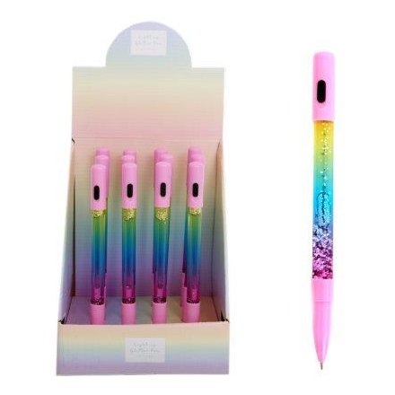 19 cm Glittery Light Up Pen