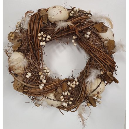 Entwined Birds Nest Wreath, 24cm 