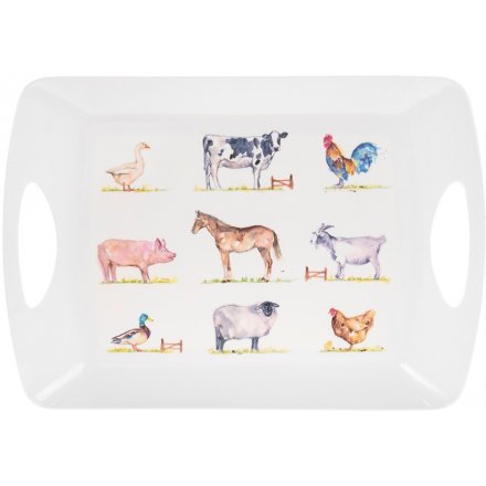 45 cm Large Tray Country Life Farm