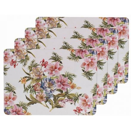 Set of 4 Lily Rose Placemats 