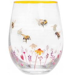 Embellished stemless glass from the Busy Bee range of kitchenware