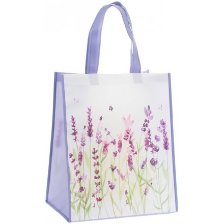 Purple Lavender Fabric Shopper Bag 40 cm