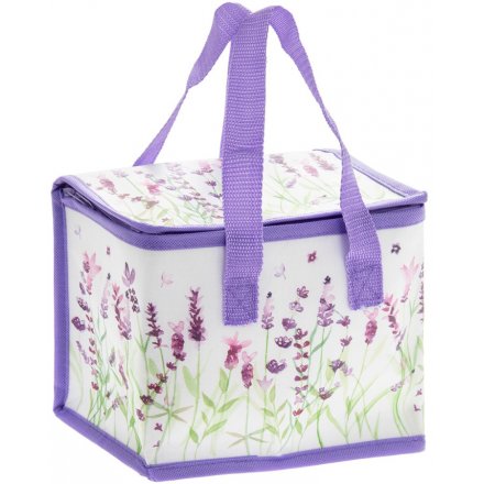 Purple Lavender Insulated Lunch Bag