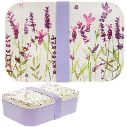 Purple Lavender Bamboo Bento Box