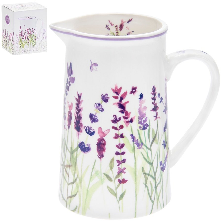 LP94061 / Lavender Garden Ceramic Jug 48198 Kitchen & Table / Jugs