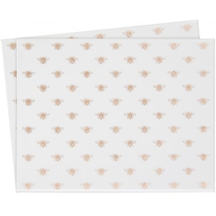 Golden Bee Set of Placemats 