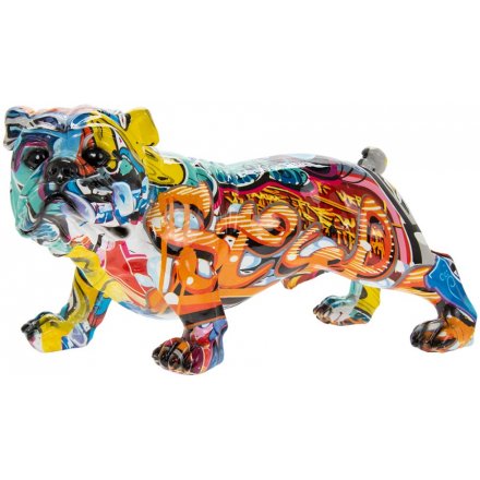 Graffiti Art Bulldog, 26cm 