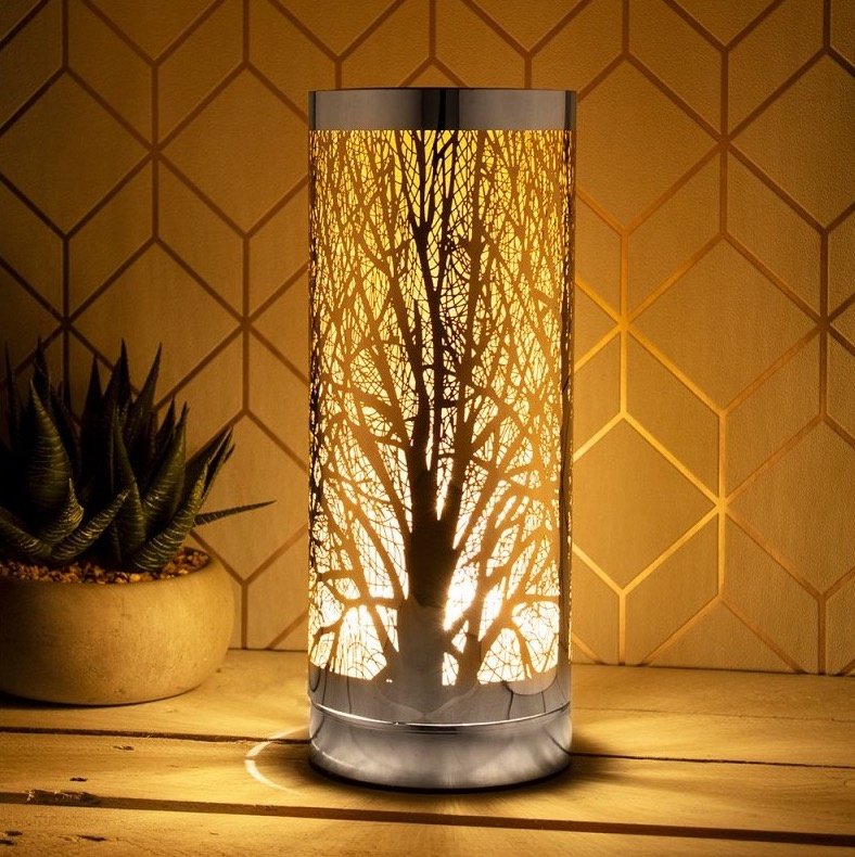 LP44650 / 26cm Woodland Tree Amber Aroma Touch Lamp 48248 Interior