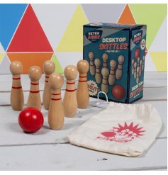 Cheer up your workspace with Desktop Skittles - traditionally crafted from natural wood.