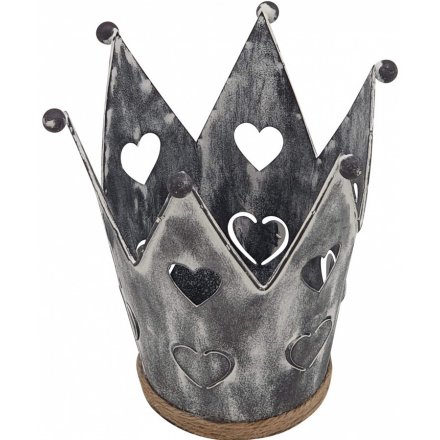 12.5 cm Rustic Heart Crown