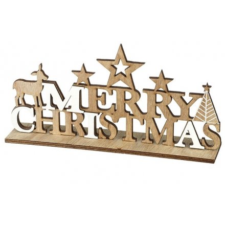Wooden Christmas Plaque 