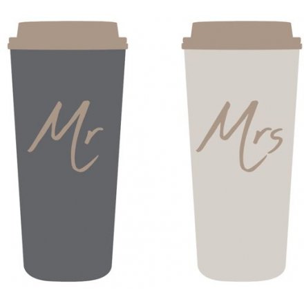 Mr & Mrs Travel Mug