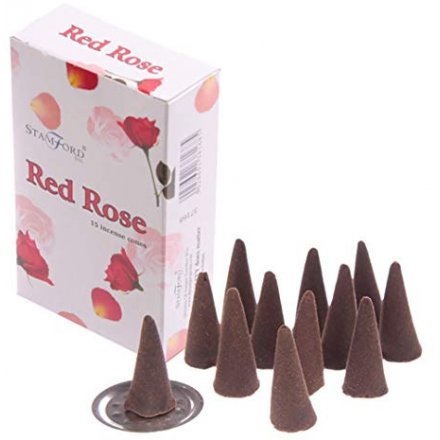 Stamford Red Rose Incense Cones  