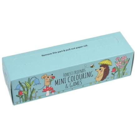 Filled with fun puzzles and friendly colouring pages, this roll of mini games and activities will be sure to keep little