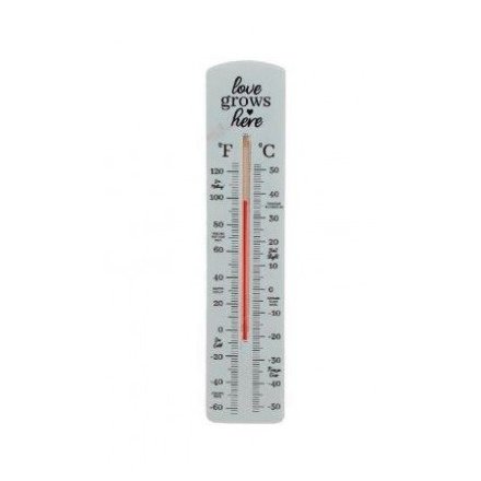19.5 cm Love Grows Here Thermometer 19.5 cm
