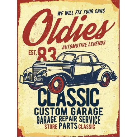 20 cm Classic Custom Garage Metal Sign 
