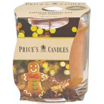 A fine quality and beautifully scented gingerbread candle by Price's Candles. Complete with picture candle wrap