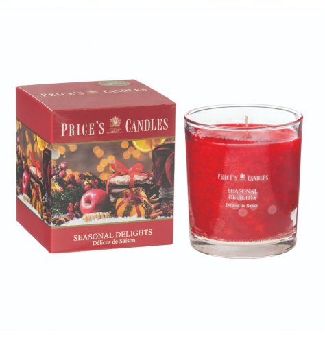 A fine quality scented candle with a seasonal fragrance bespoke to Price's candles.
