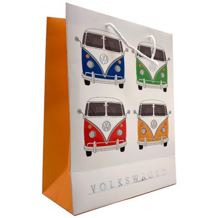 Orange Volkswagen Campervan Gift Bag, 33cm