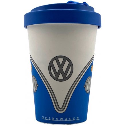 Volkswagen Camper Van Bamboo Mug - Blue 