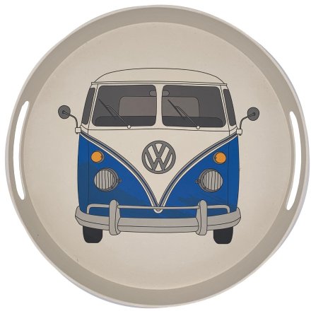 Volkswagen Camper Van Bamboo Tray - Blue 