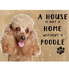  Complete with an adorable Poodle printed picture and added scripted text 