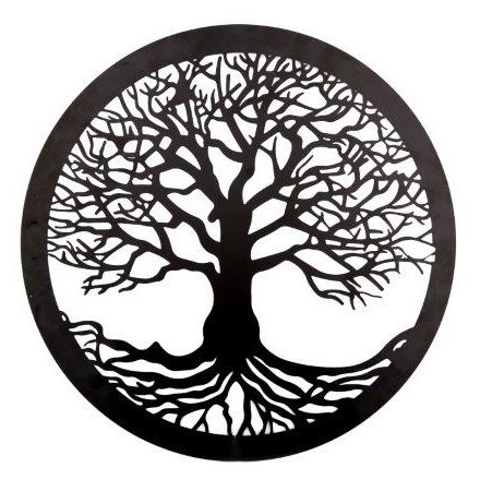 Round Tree Of Life Metal Decal, 40cm 