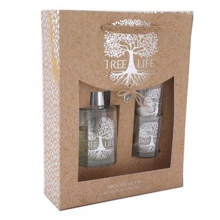 Silver Tree Diffuser Gift Set 